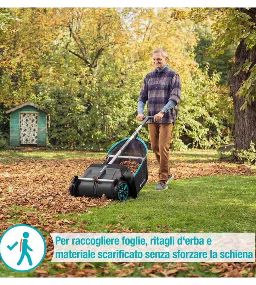 Online Spazzatrice raccogli foglie manuale "3565-20" larghezza lavoro 49 cm Attrezzatura Giardinaggio