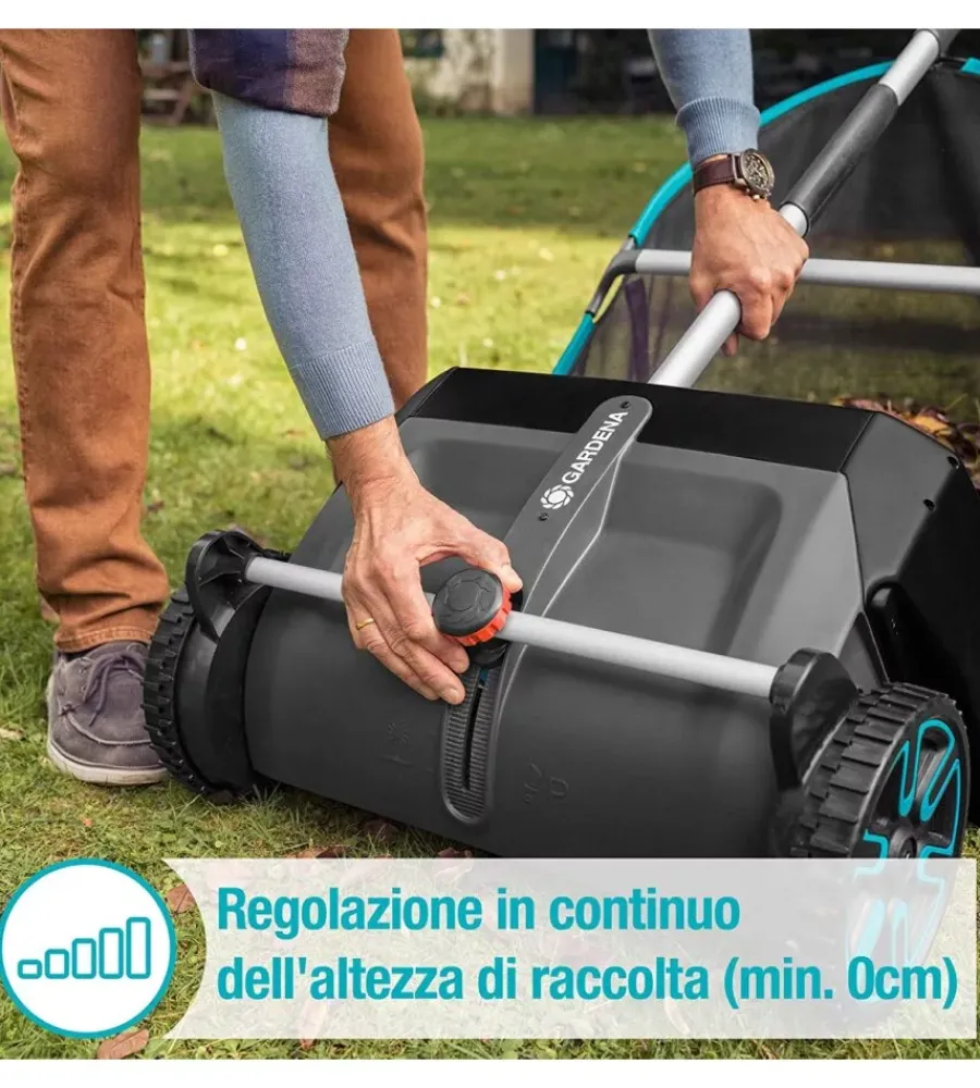 Online Spazzatrice raccogli foglie manuale "3565-20" larghezza lavoro 49 cm Attrezzatura Giardinaggio