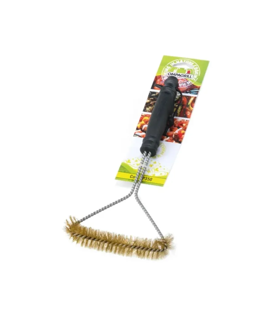 Barbecue-Ompagrill Spazzola per griglie in ottone 35cm
