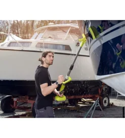 Ryobi Attrezzatura Giardinaggio|Spazzola rotante telescopica 18v - r18tps - - solo corpo macchina