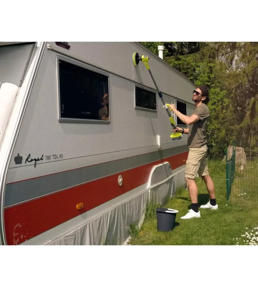 Ryobi Attrezzatura Giardinaggio|Spazzola rotante telescopica 18v - r18tps - - solo corpo macchina
