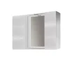 Outlet Specchiera con 2 ante e faretto led bianco 81x16x60 cm Accessori Bagno