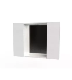 Outlet Specchiera con 2 ante e faretto led bianco 81x16x60 cm Accessori Bagno