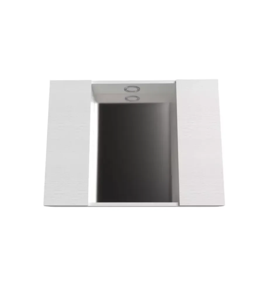 Outlet Specchiera con 2 ante e faretto led bianco 81x16x60 cm Accessori Bagno