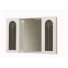 Outlet Specchiera con 2 ante e faretto led, 92x64x16 cm Accessori Bagno