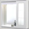 Accessori Bagno- Specchiera con anta destra.