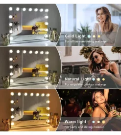 BellaHome Decorazione Pareti|Specchio con luci led