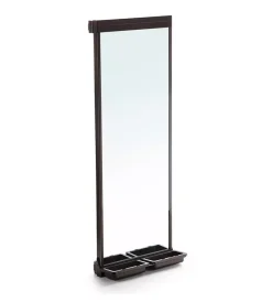 Best Specchio estraibile per armadio color moka, 1130x415 mm Armadi