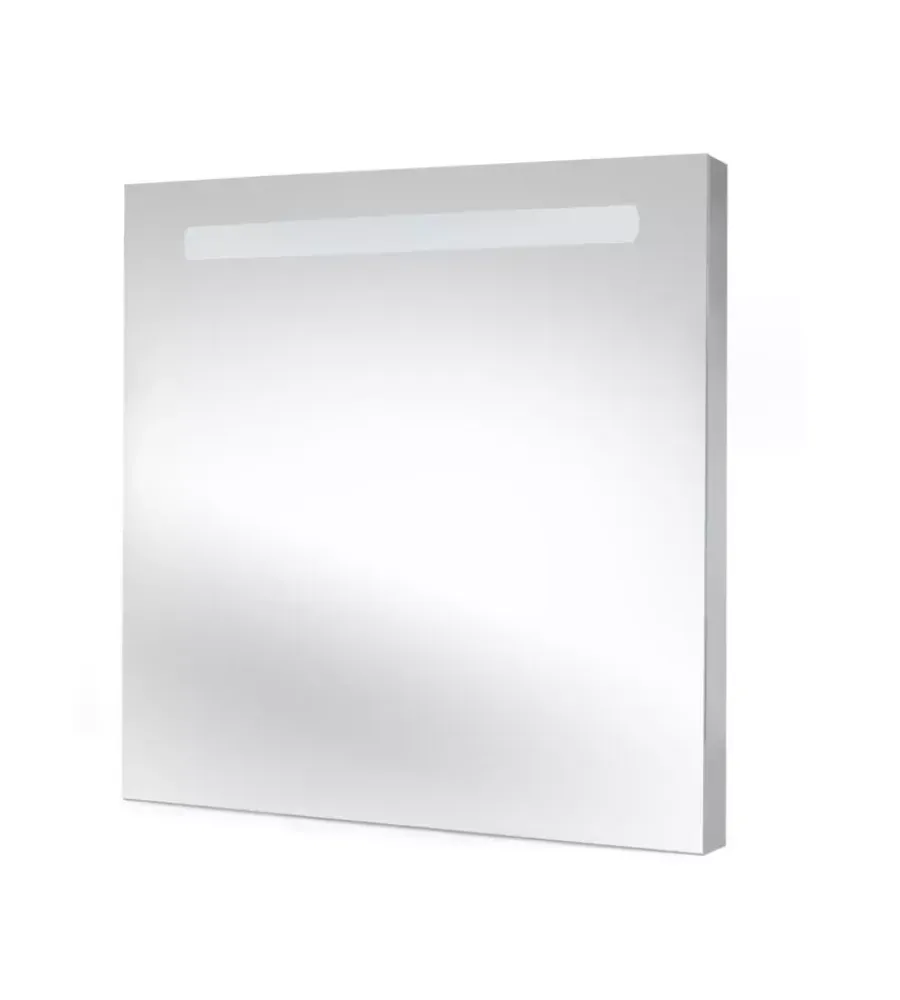 Accessori Bagno-Emuca Specchio "pegasus" con illuminazione led frontale, 60x70 cm