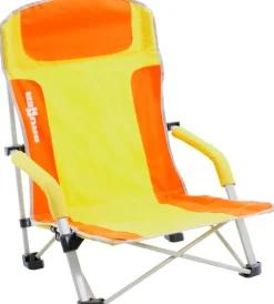 Campeggio-Brunner Spiaggina pieghevole "bula" in acciaio e poliestere giallo e arancione 57x50x73,5 cm