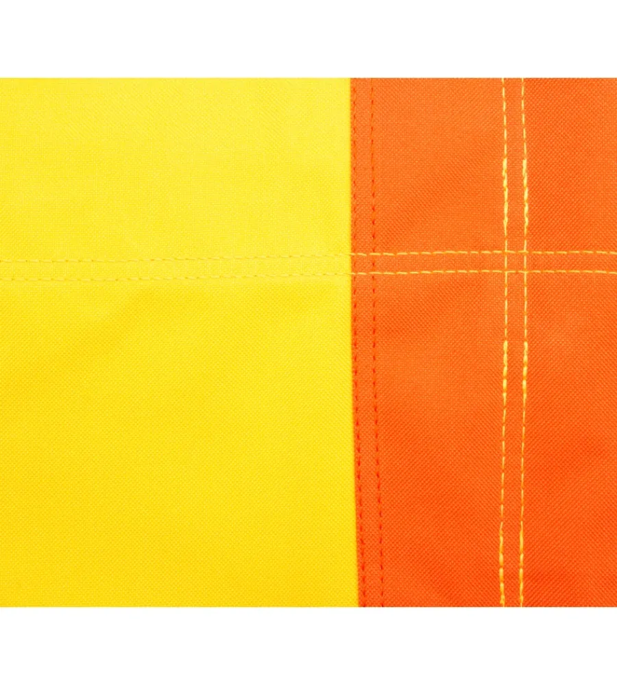 Campeggio-Brunner Spiaggina pieghevole "bula" in acciaio e poliestere giallo e arancione 57x50x73,5 cm