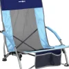 Campeggio-Brunner Spiaggina pieghevole "cuba airback" in acciaio e poliestere blu e azzurro 57x43x64 cm
