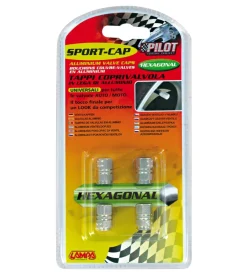 Auto Esterno-Lampa Sport-cap exagon alluminio pilot  02503