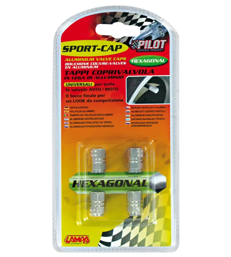 Auto Esterno-Lampa Sport-cap exagon alluminio pilot 02503