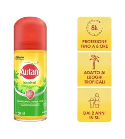 Sale Spray secco antizanzare autan "tropical" 100 ml Antiparassitari