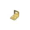 Sistemi Di Fissaggio- Squadretta per armadi con asola orizzontale ottonata 22 x 28 x 21 spessore 2 mm. - 4 pz.
