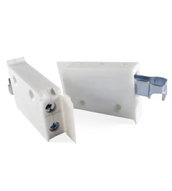 Staffe per aggancio pensili su barra colore bianco 2 pz. Ferramenta Per Mobili E Infissi