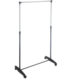 Decorazione Ambienti- Stender appendiabiti singolo con ruote, 81x40x90/160 cm