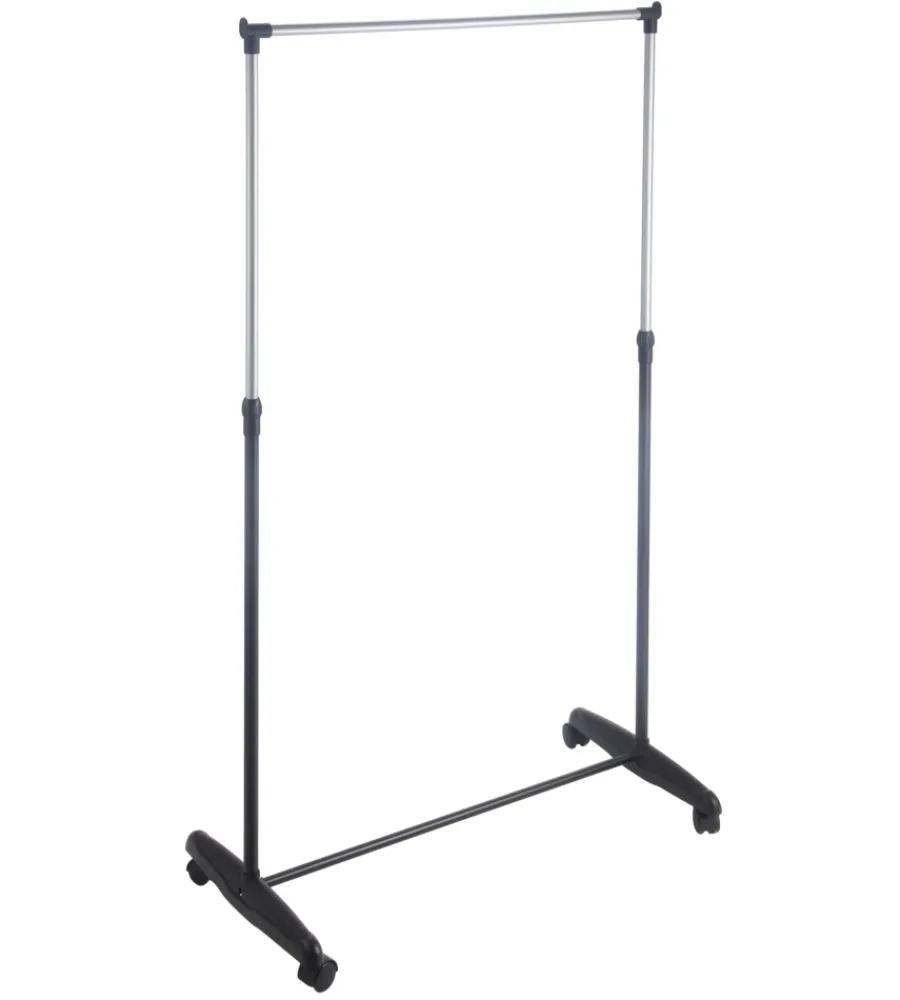 Decorazione Ambienti- Stender appendiabiti singolo con ruote, 81x40x90/160 cm