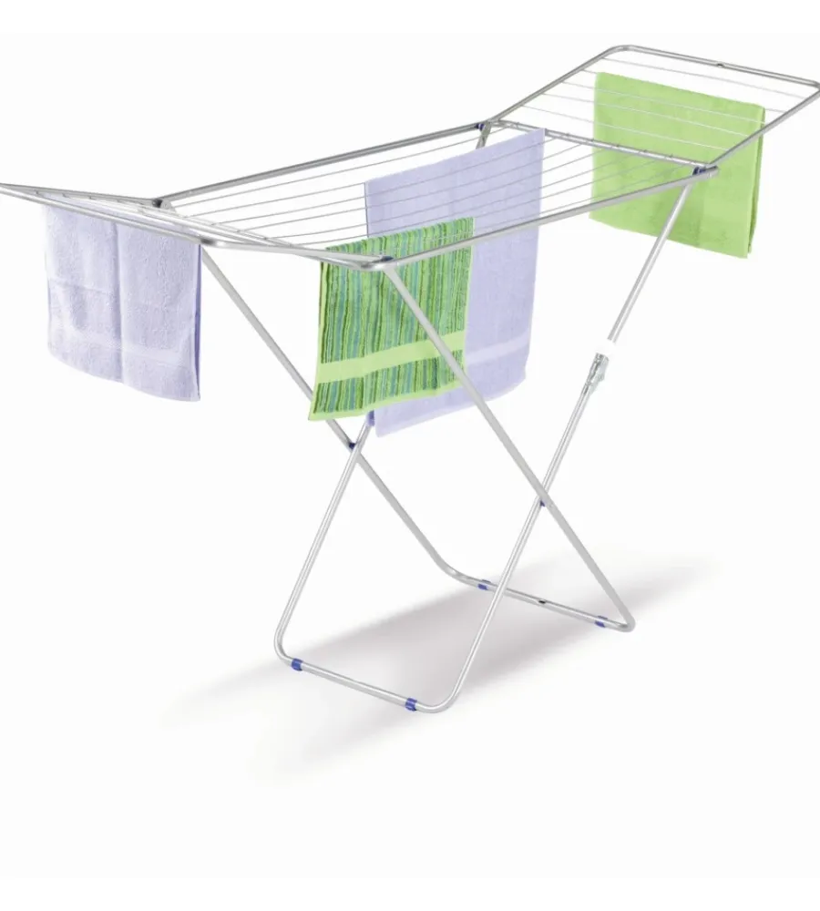 Accessori Lavanderia-Casa Briko Stendibiancheria "london eco" in acciaio verniciato, 180x55x100 cm