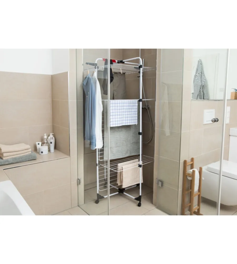 Sale Stendibiancheria verticale "mixer 4" 71x71x169 cm Accessori Lavanderia