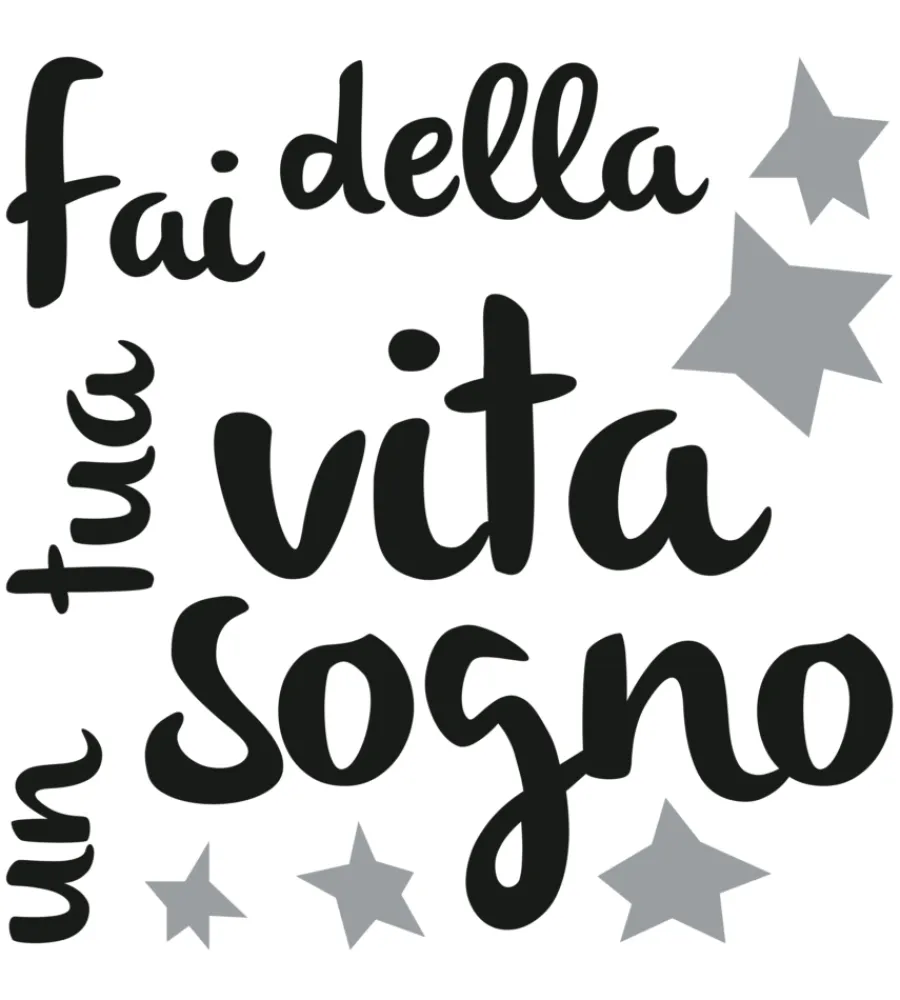 Decorazione Pareti- Stickers decorazione murale "sogno e realta" - decoro crearreda.
