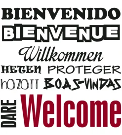 Decorazione Pareti|Stickers m words up welcom - decoro crearreda.