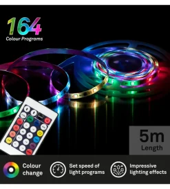 Online Striscia led 5 mt con telecomando, 24w Illuminazione Per Interno