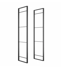 Armadi-Emuca Struttura per scaffale lader in acciaio nero, 115 cm