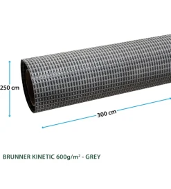 Hot Stuoia da campeggio "kinetic 600" grigio 250x500 cm Campeggio