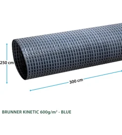 Outlet Stuoia da campeggio "kinetic 600" blu e grigio 250x400 cm Campeggio