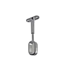 Ferramenta Per Mobili E Infissi|Supporti ciechi per tubo ovale - cromato - 2 pz.