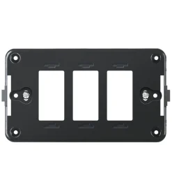 New Supporto 3 moduli seire tondo'. Serie Civili