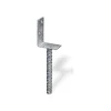 Ferramenta Per Esterno- Supporto a "l" per pali 75 x 60 x 110 x 200 mm.
