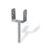 Ferramenta Per Esterno|Supporto a "u" per pali 71 x 65 x 105 x 200 mm.