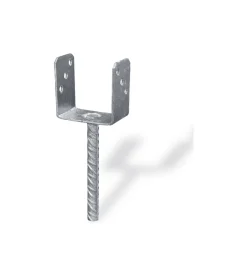Ferramenta Per Esterno- Supporto a "u" per pali 101 x 65 x 105 x 200 mm.