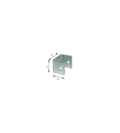 Ferramenta Per Esterno- Supporto a "u" per travi 90 x 90 x 91 spessore 5 mm.