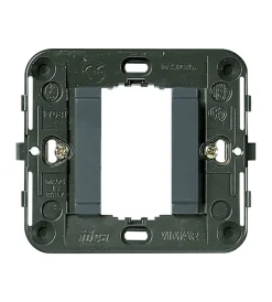 Serie Civili- Supporto liscio 1m+griffe grigio idea - vimar.