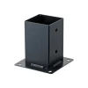 New Supporto per ancoraggio a terra antracite antracite, 71x71 mm - Ferramenta Per Esterno
