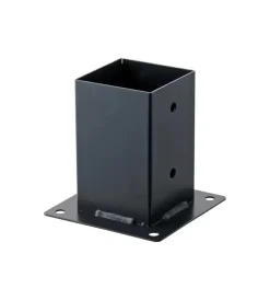 New Supporto per ancoraggio a terra antracite antracite, 71x71 mm - Ferramenta Per Esterno