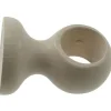 Supporto per soffitto per bastone ø28mm con viti e tasselli sbiancato. Tessile D'Arredo