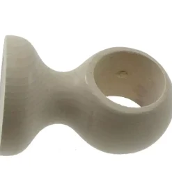 Supporto per soffitto per bastone ø28mm con viti e tasselli sbiancato. Tessile D'Arredo