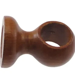 Tessile D'Arredo- Supporto per soffitto per bastone ø28mm con viti e tasselli - colore teak.