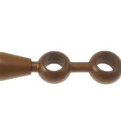 Best Supporto regolabile per doppio bastone ø28mm con viti e tasselli - colore teak. Tessile D'Arredo