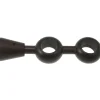 Tessile D'Arredo|Supporto regolabile per doppio bastone ø28mm con viti e tasselli - colore noce.