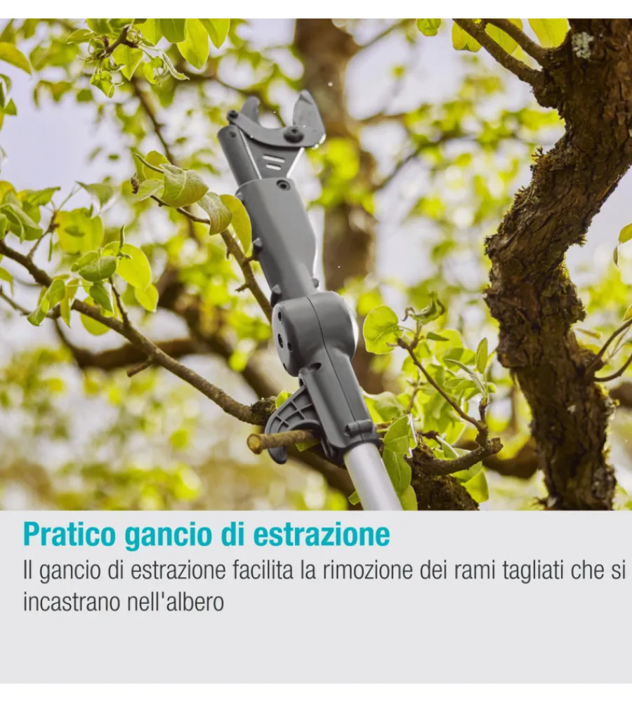 Best Svettatio telescopico a batteria "highcut 360" taglio 28 mm 18v 2ah Potatori