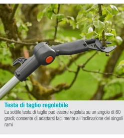 Sale Svettatoio telescopico a batteria "highcut" taglio 28 mm 18v 2,0ah Potatori