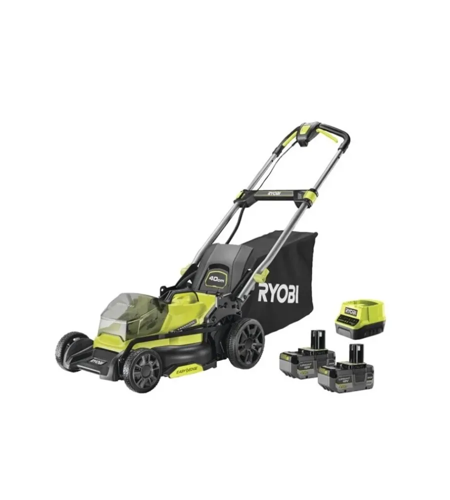 Ryobi Tagliaerba|Tagliaerba a batteria "ry18lmx40c-240" taglio 40 cm 18v, due batterie 4.0ah incluse