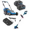 Tagliaerba-Hyundai Tagliaerba e tagliabordi a batteria 2 batterie 20v 4ah e caricabatterie - cod. 25610, 25200, 25010, 25040