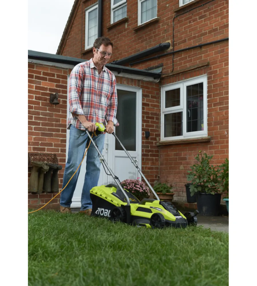 Ryobi Tagliaerba|Tagliaerba elettrico "rlm13e33s" larghezza taglio 33 cm 1300 w